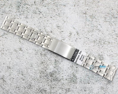 Верижка за часовник ML2007, Стоманена, Бяла, 20мм Изображение 1
