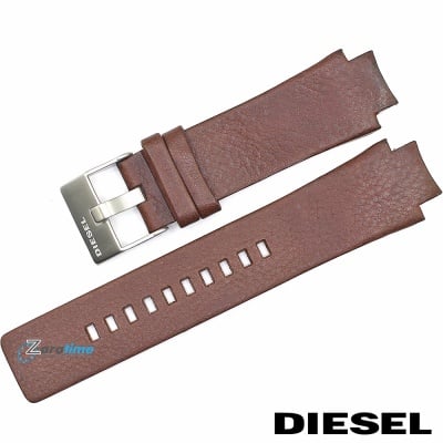 Каишка за часовник Diesel DZ4132, Кожена, Кафява, 17мм Изображение 1