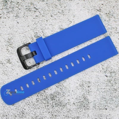 Силиконова каишка за часовник SN20-2A, Синя, 20мм Изображение 1