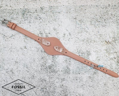 Каишка за часовник FOSSIL ES3076, Кожена, Розова, 8мм Изображение 1