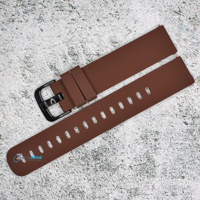 Силиконова каишка за часовник SN18130, Кафява, 18мм