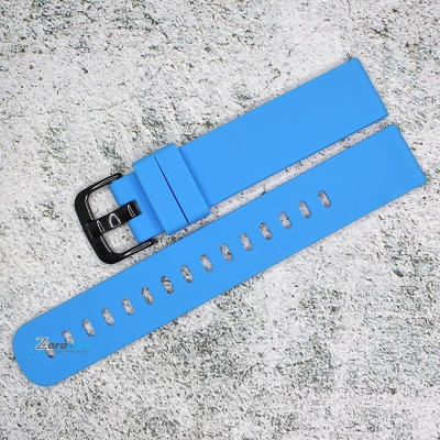 Силиконова каишка за часовник SN18176, Синя, 18мм