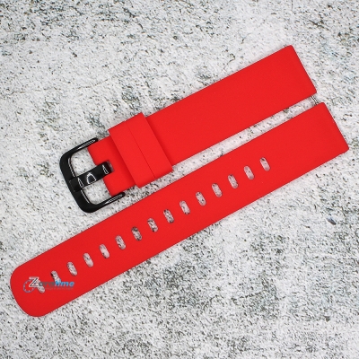 Силиконова каишка за часовник SN18190, Червена, 18мм