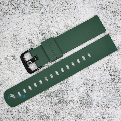 Силиконова каишка за часовник SN18197, Зелена, 18мм