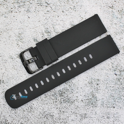 Силиконова каишка за часовник SN20101, Черна, 20мм