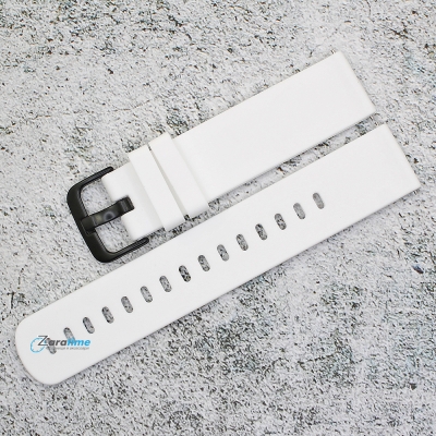 Силиконова каишка за часовник SN20160, Бяла, 20мм