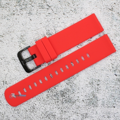 Силиконова каишка за часовник SN20190, Червена, 20мм