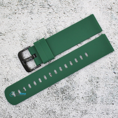 Силиконова каишка за часовник SN20197, Зелена, 20мм