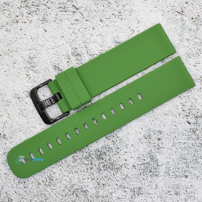 Силиконова каишка за часовник SN20198, Зелена, 20мм