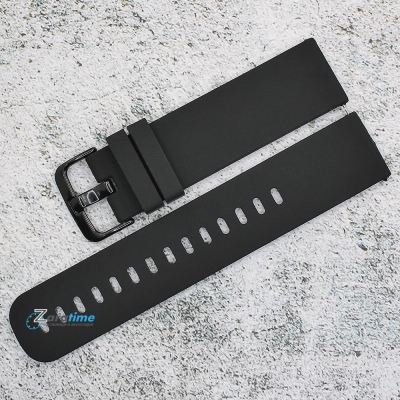 Силиконова каишка за часовник SN22101, Черна, 22мм