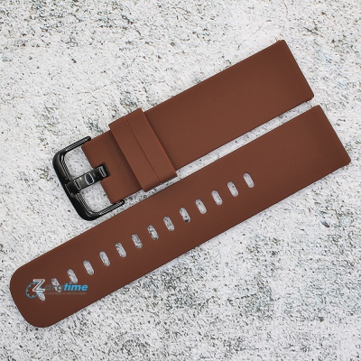 Силиконова каишка за часовник SN22130, Кафява, 22мм