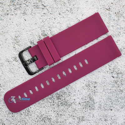 Силиконова каишка за часовник SN22177, Лилава, 22мм