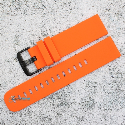 Силиконова каишка за часовник SN22185, Оранжева, 22мм