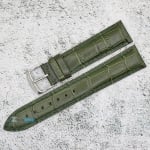 Каишка за часовник Hightone HT20-367, Кожена, Зелена, 20мм