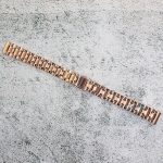 Верижка за часовник ML14-6018RG, Стоманена, Розово злато, 14мм