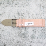 Каишка за часовник Lyon LY22194, Кожена, Розова, 22мм