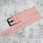 Силиконова каишка за часовник SN18194, Розова, 18мм