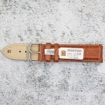Каишка за часовник Hightone HT20-328, Кожена, Кафява, 20мм