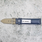 Каишка за часовник Lyon LY1870, Кожена, Синя, 18мм