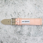 Каишка за часовник Lyon LY20194, Кожена, Розова, 20мм