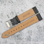 Каишка за часовник Azzuro Delux AZD18204, Кожена, Черна, 18мм