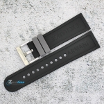 Каишка за часовник ARMANI EXCHANGE AX2447, Силиконова, Черно-сива, 22мм