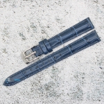 Каишка за часовник Azzuro Delux AZD12170, Кожена, Синя, 12мм