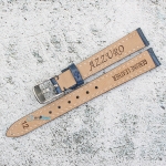 Каишка за часовник Azzuro Delux AZD12170, Кожена, Синя, 12мм