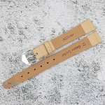 Каишка за часовник Azzuro Delux AZD12188, Кожена, Бежова, 12мм