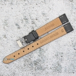 Каишка за часовник Azzuro Delux AZD12306, Кожена, Черна, 12мм