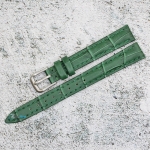 Каишка за часовник Azzuro Delux AZD1296, Кожена, Зелена, 12мм