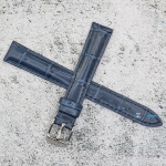 Каишка за часовник Azzuro Delux AZD14170, Кожена, Синя, 14мм