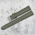 Каишка за часовник Azzuro Delux AZD14796, Кожена, Зелена, 14мм