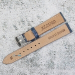 Каишка за часовник Azzuro Delux AZD16170, Кожена, Синя, 16мм