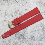 Каишка за часовник Azzuro Delux AZD16190G, Кожена, Червена, 16мм