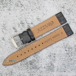 Каишка за часовник Azzuro Delux AZD1807, Кожена, Черна, 18мм