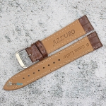 Каишка за часовник Azzuro Delux AZD18139, Кожена, Кафява, 18мм