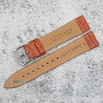 Каишка за часовник Azzuro Delux AZD18140, Кожена, Кафява, 18мм