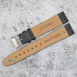 Каишка за часовник Azzuro Delux AZD18206, Кожена, Черна, 18мм