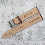 Каишка за часовник Azzuro Delux AZD18239, Кожена, Кафява, 18мм