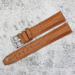 Каишка за часовник Azzuro Delux AZD18257, Кожена, Кафява, 18мм