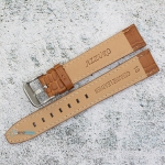 Каишка за часовник Azzuro Delux AZD18257, Кожена, Кафява, 18мм