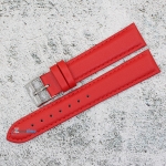 Каишка за часовник Azzuro Delux AZD18290, Кожена, Червена, 18мм