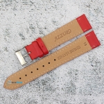 Каишка за часовник Azzuro Delux AZD18290, Кожена, Червена, 18мм