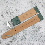Каишка за часовник Azzuro Delux AZD18596, Кожена, Зелена, 18мм