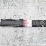 Каишка за часовник Azzuro Delux AZD20121, Кожена, Черна, 20мм