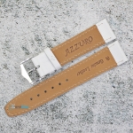 Каишка за часовник Azzuro Delux AZD20262, Кожена, Бяла, 20мм