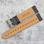 Каишка за часовник Azzuro Delux AZD20701, Кожена, Черна, 20мм