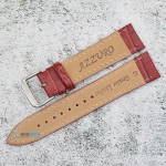Каишка за часовник Azzuro Delux AZD2091, Кожена, Бордо, 20мм