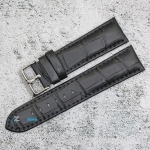 Каишка за часовник Azzuro Delux AZD22101, Кожена, Черна, 22мм